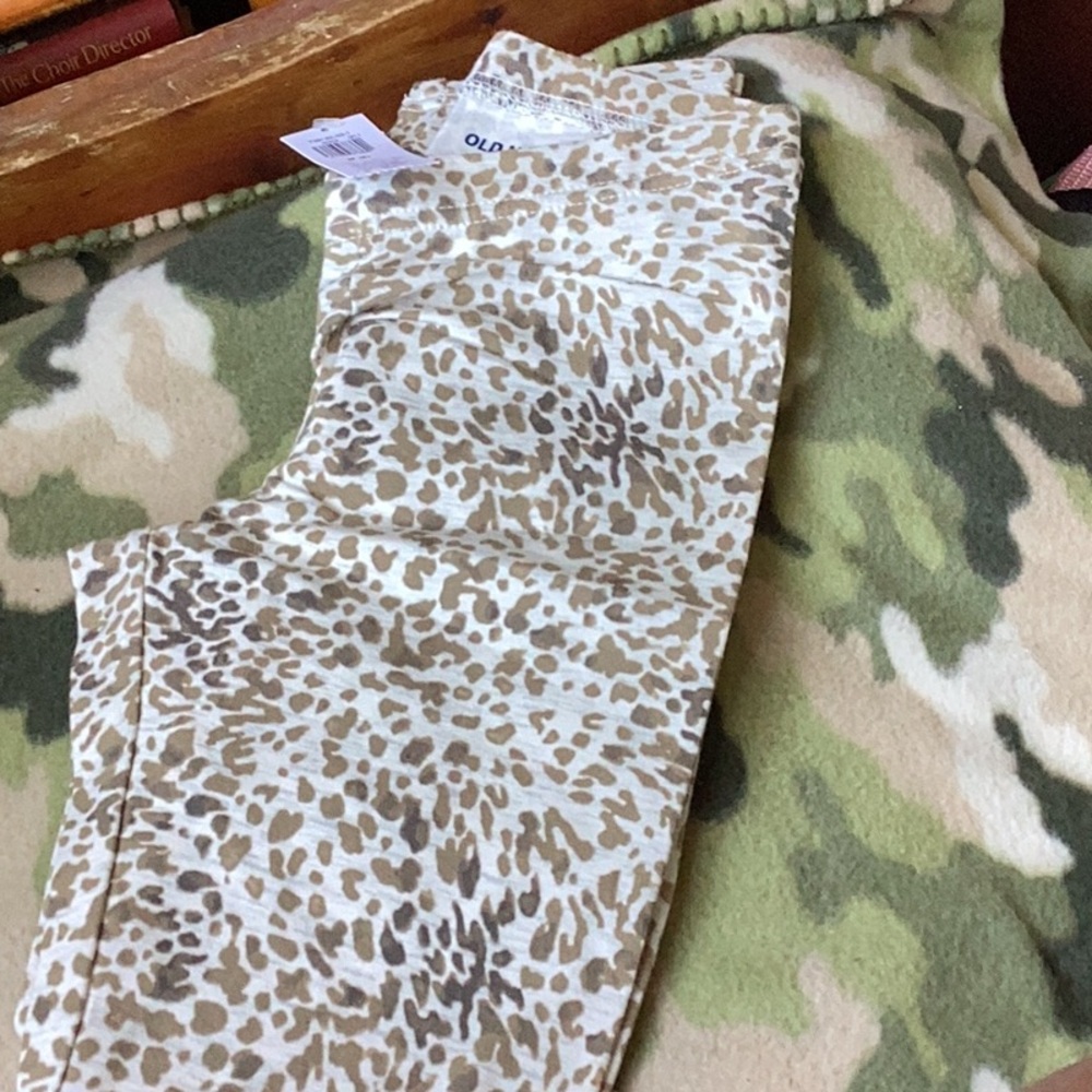 Old Navy Kids Leggings - Tan and Cream